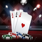 Poker cards and casino chips